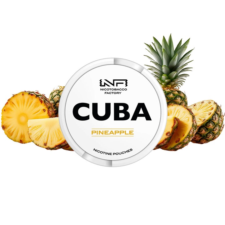 Pouch Nicotina Snus Cuba White Pineapple 25mg/g (16mg/pouch)
