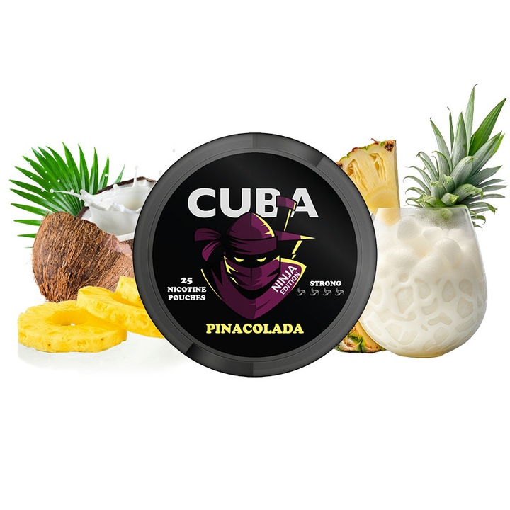 Pouch Nicotina Snus Cuba Ninja Pinacolada 38.4mg/g (20mg/pouch)
