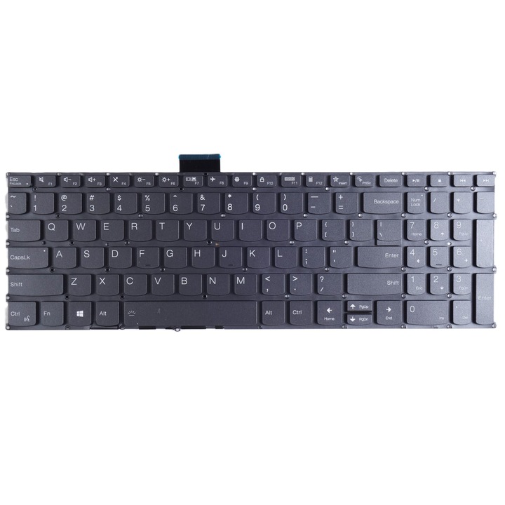Tradebit QWERTY billentyűzet LED világítással, Lenovo v15-höz