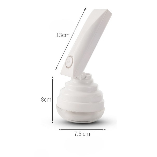 Aparat Pentru Curatat Scame, Par Si Praf, Cyrax, Trimmer pentru Diferite Tipuri De Material, Cu Lame Din Otel Inoxidabil, Maner Flexibil, Incarcare Prin USB, 13x8 cm, Alb