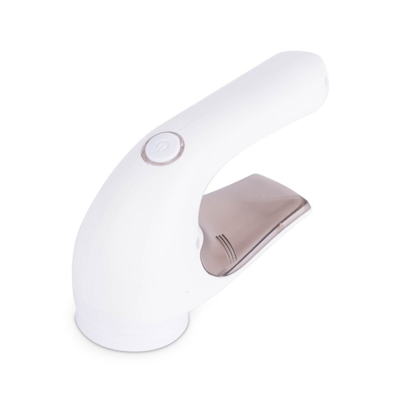 Aparat Pentru Curatat Scame, Par Si Praf, Trimmer pentru Diferite Tipuri De Material, Cu Lame Din Otel Inoxidabil, Maner Ergonomic, Incarcare Prin USB, 15x6x9 cm, Alb