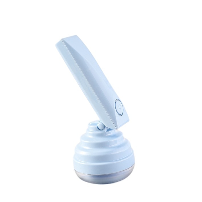 Aparat Pentru Curatat Scame, Par Si Praf, By Fitilomania, Trimmer pentru Diferite Tipuri De Material, Cu Lame Din Otel Inoxidabil, Maner Flexibil, Incarcare Prin USB, 13x8 cm, Albastru