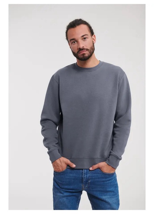 Hanorac barbati, Russell, gri, 80% bumbac, 2XL