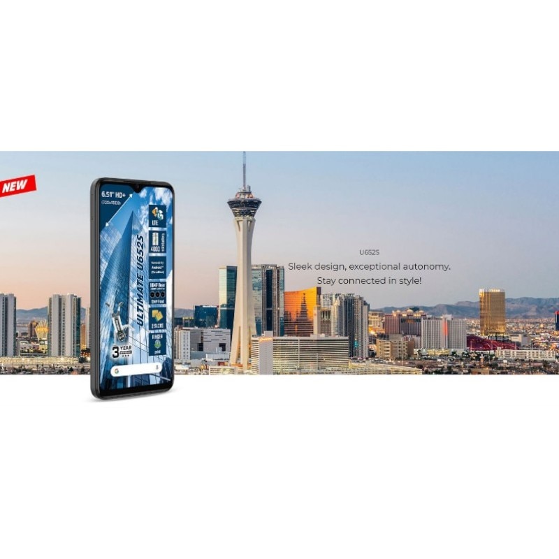 Telefon Mobil Energizer U652S, Dual Sim, 64GB, 2GB RAM, 4G, Negru