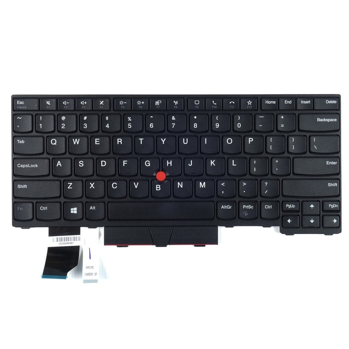 Tradebit laptop billentyűzet, Lenovo ThinkPad E14 Gen 1 Gen 2, QWERTY US, háttérvilágítás nélkül