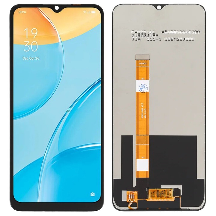 Display LCD pentru Oppo A15 A15s, 6,52", IPS, negru