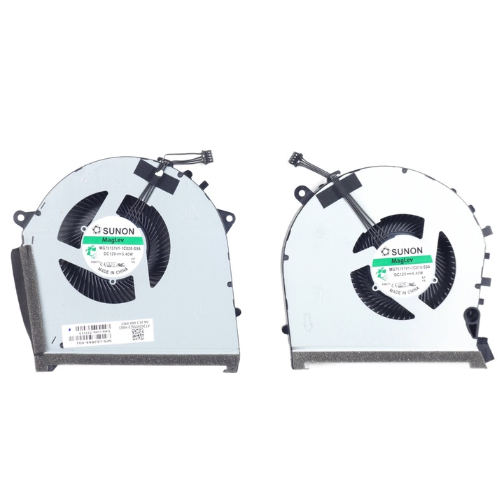 Laptop ventilátorok, Tradebit, HP Omen 17-CB, 15,5 mm, szett