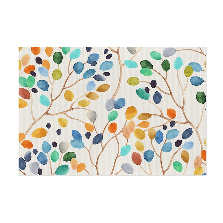 Подложка за съдове Enforose, Абсорбираща, Многократна употреба, Диатомит, 50x60 см, Многоцветна