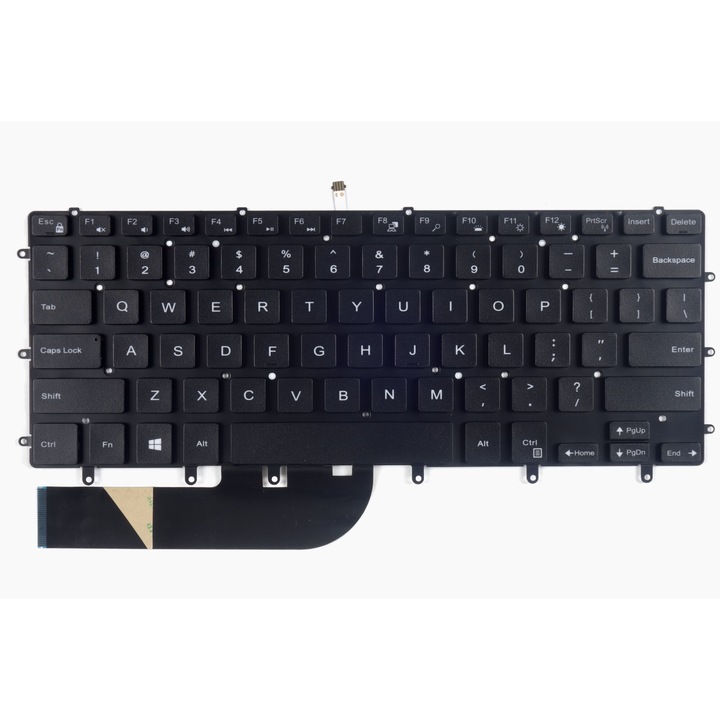 Tastatura laptop Tradebit, QWERTY US, iluminare LED, pentru Dell Precision 5510 5520 5530 5540