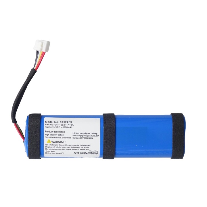 Akkumulátor JBL Xtreme 3 hangszóróhoz, 5200 mAh, 7,4 V, GSP-2S2P-XT3A