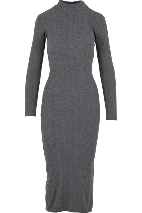 Дамска рокля Urban Classics, тъмно сив меланж, Меланж тъмно сиво