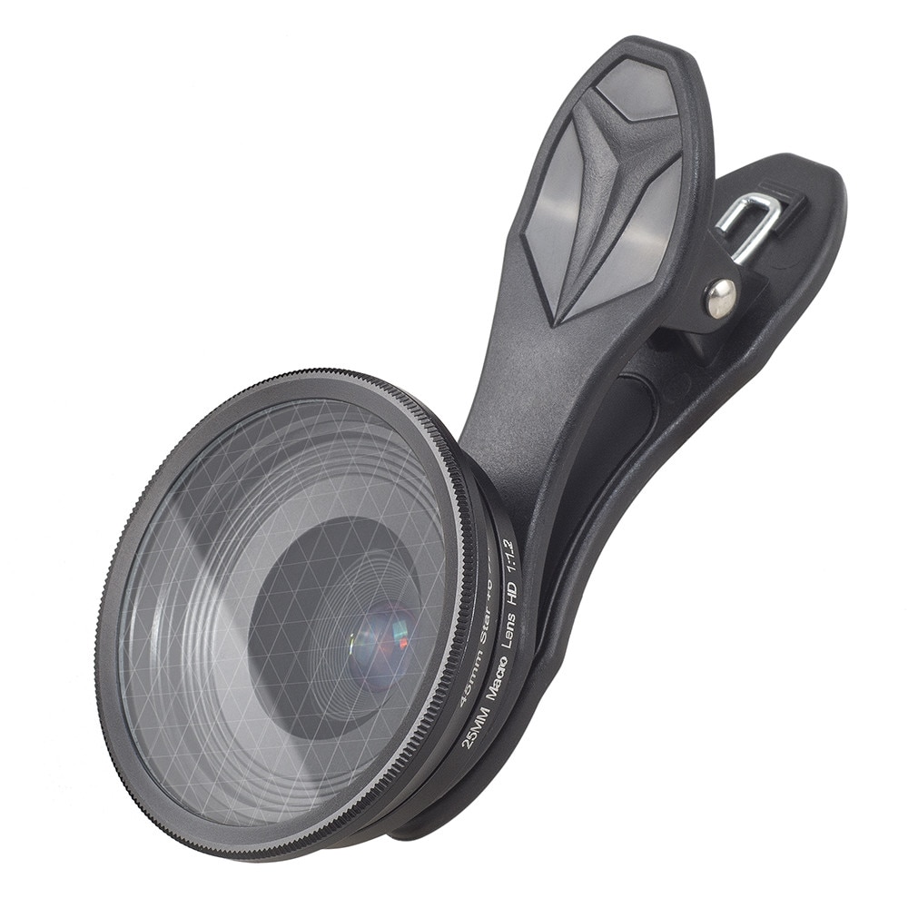 Obiectivul Super Macro de 25 mm pentru captarea imagini clare, compatibil cu smartphone Apexel®