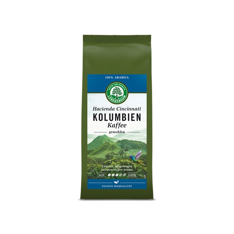 Cafea bio macinata Columbiana - 100 % Arabica, 250 g
