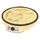 BESTRON ASW602 Уред за печене на палачинки, 1000W, 30 см незалепващо покритие за печене, регулируема температура, бежов