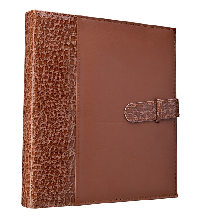 Album foto 13x18, 200 poze, piele ecologica, maro