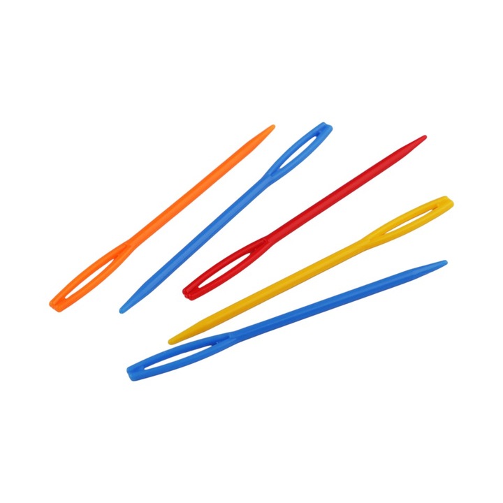 Set 5 ace colorate din plastic Crisalida, 7 cm, boante, multicolor