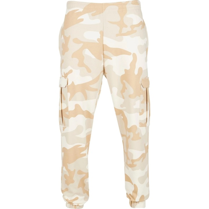 Urban Classics Мъжки панталон за бягане, Sand Plain Camo, Бежов
