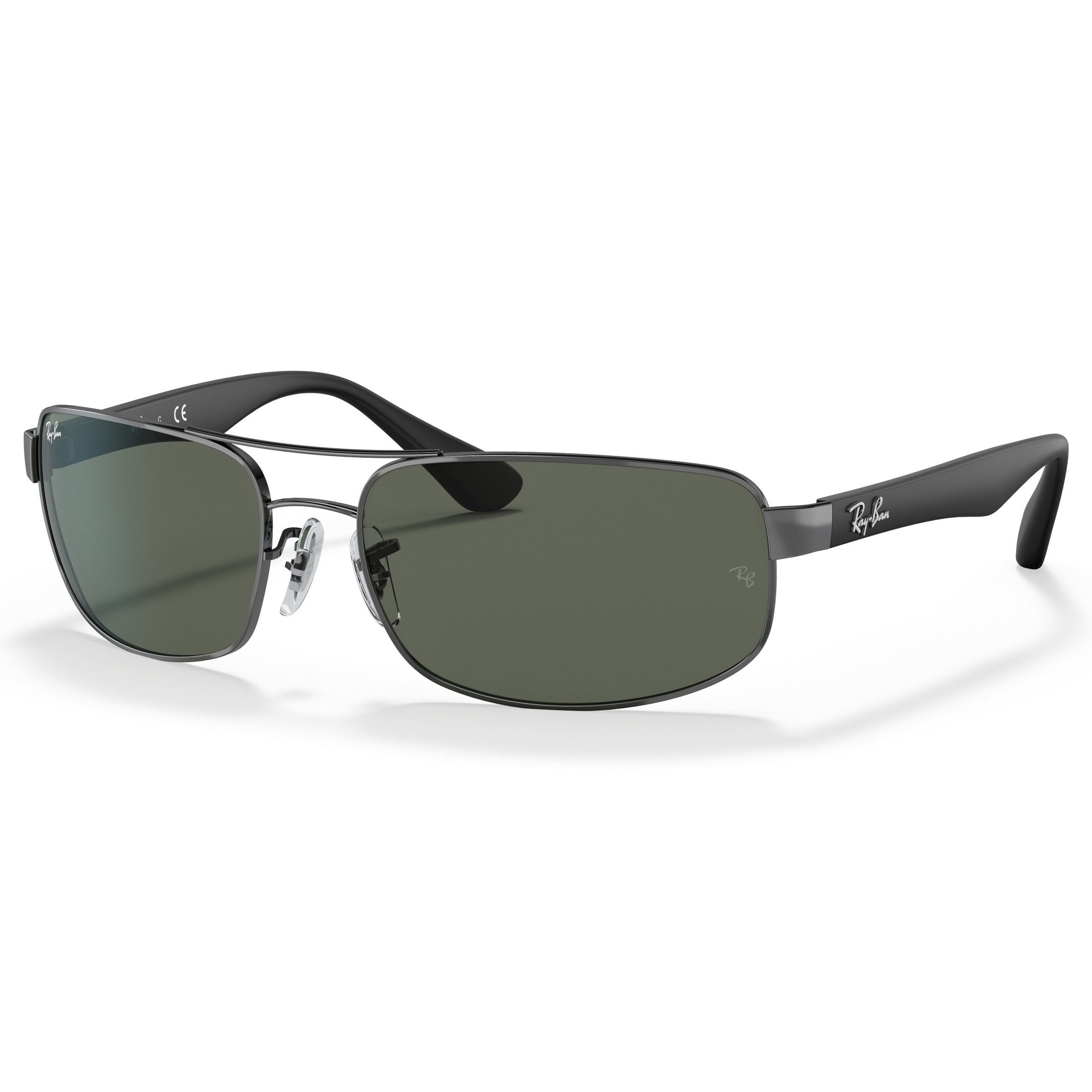 Ray Ban, Ochelari de soare dreptunghiulari cu model in degrade, Gri, 61-17-130