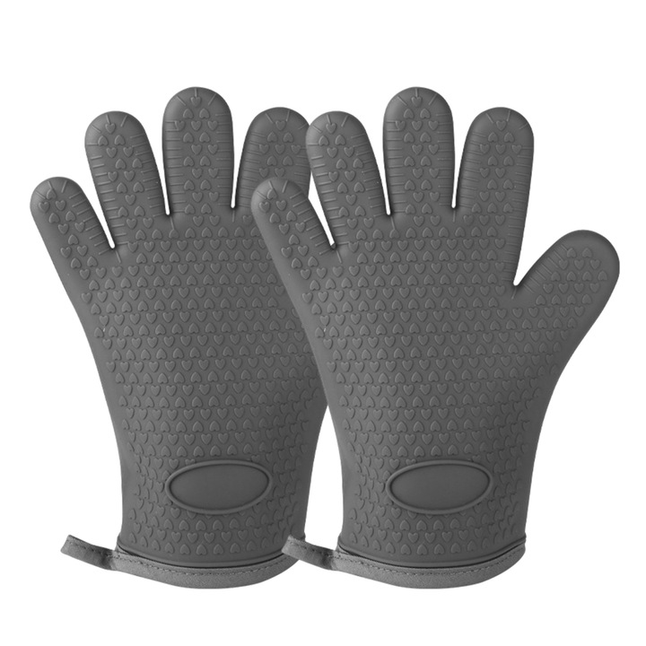 Konyhai kesztyű, Enforose, forrázásgátló kesztyűkészlet, szilikon, többszínű, 27,5x20,5cm