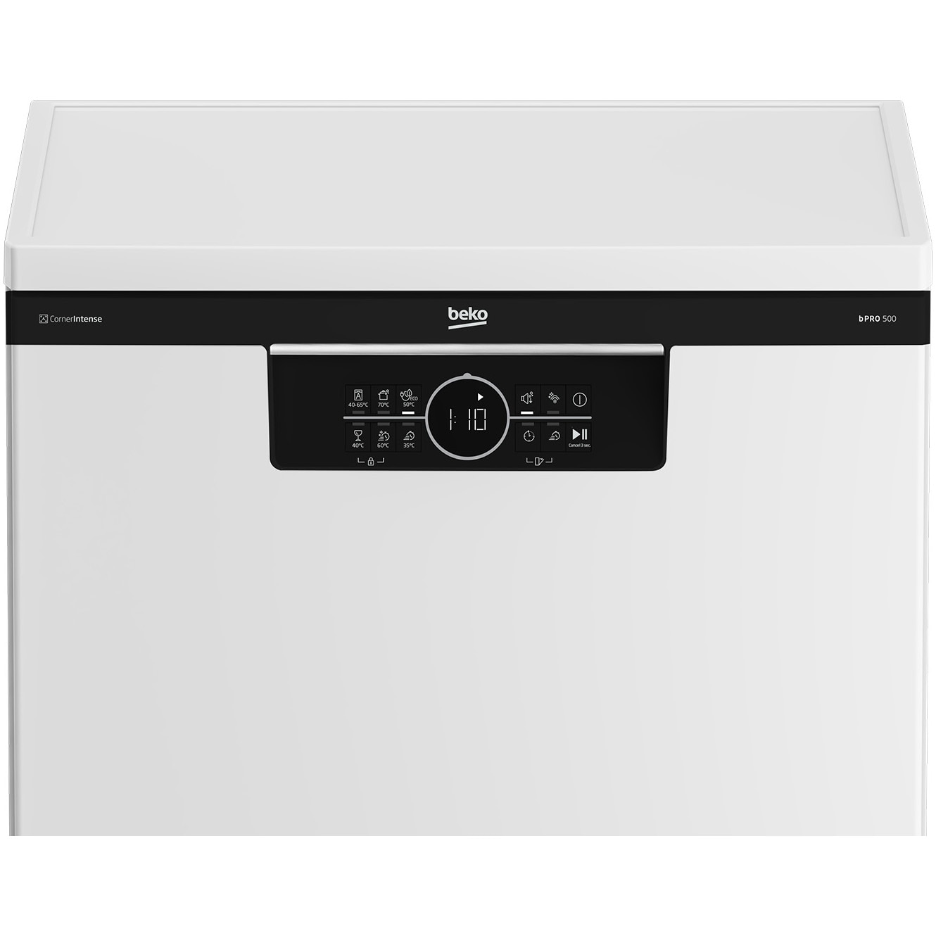 Masina de spalat vase Beko BDFN26450WC, 14 seturi, 6 programe, SilentWash, SteamGloss, Time Delay, Child lock, AutoDoor Opening, Clasa B, 60 cm, Alb