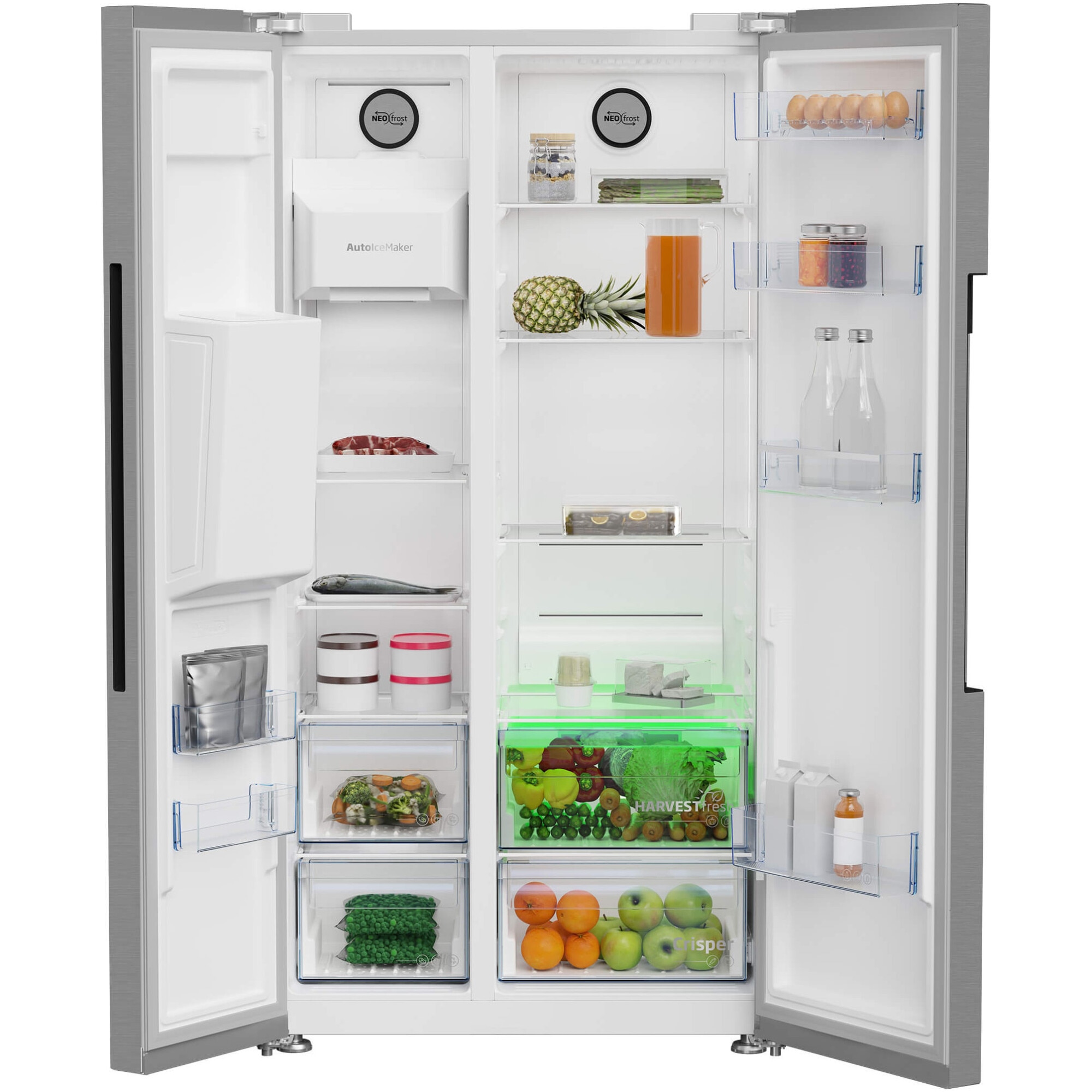 NObページ Side by side Beko GN162340XBN, 578 l, NeoFrost Dual Cooling