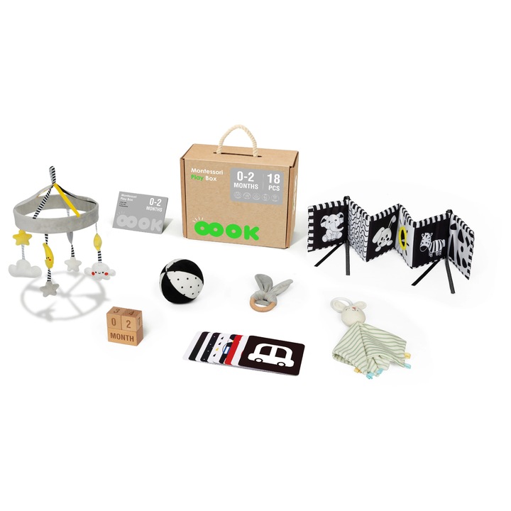 Mamido Cutie educationala Montessori pentru copii 0-2 luni