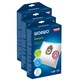 Set de 12 saci de aspirare si 3 filtre, Worwo RMB15K, Compatibil cu ROWENTA TEFAL MOULINEX