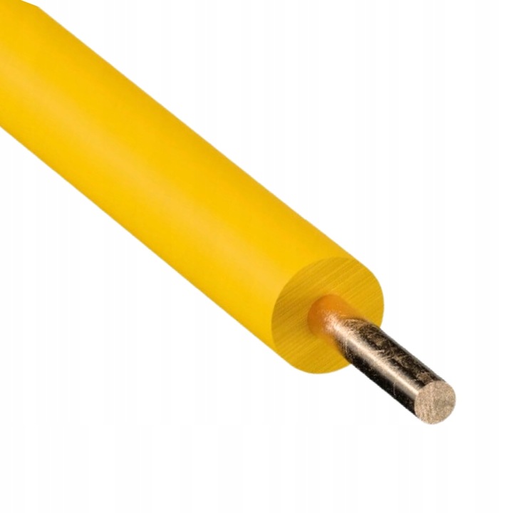 Кабел едножилен DY 4, меден, жълт, 450/750V, 1m