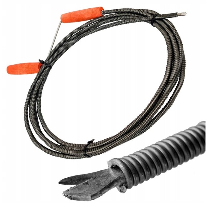 Arc de canalizare 4m fi6, spirala pentru desfundat, otel intarit