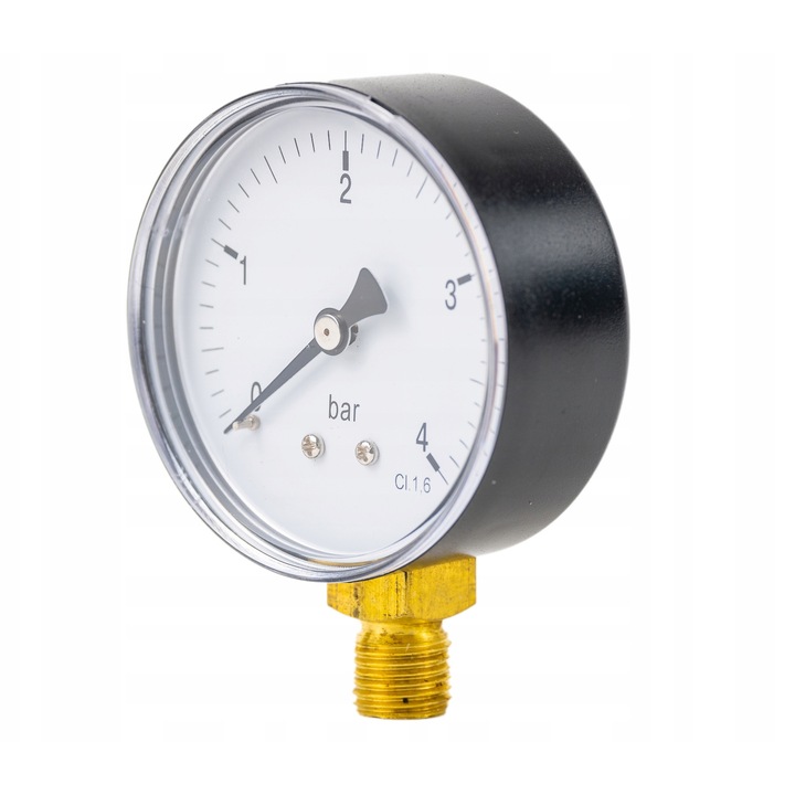 Manometru Diamond, Alama, 50 mm, 0-10 bar, 1/4", Negru