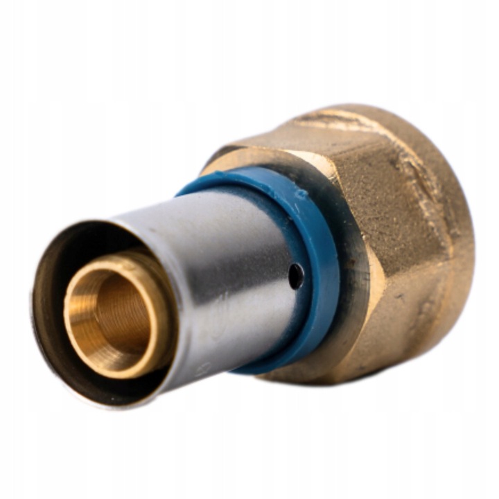 Cuplaj PEX 3/4", Emix, GW x 16, 10 bar, conexiune prin presare, alama, rezistent la coroziune, multicolor