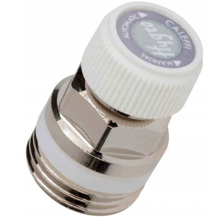 Supapa de aerisire automata 1/2, crom, pentru calorifere, Caleffi, alama/plastic