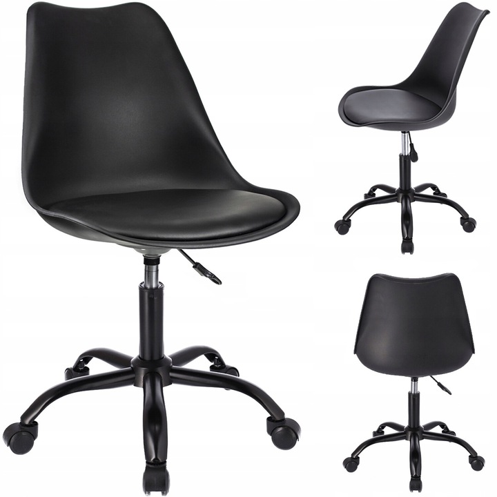 Jumi IGER forgószék, fekete, 78-90x51x60cm, támaszték 100kg