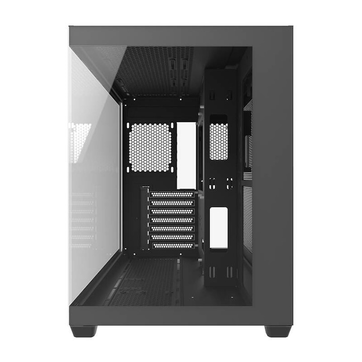 Carcasa Fractal Meshify 2 Compact TG Light Tint, Mid Tower, fara sursa, ATX, Black