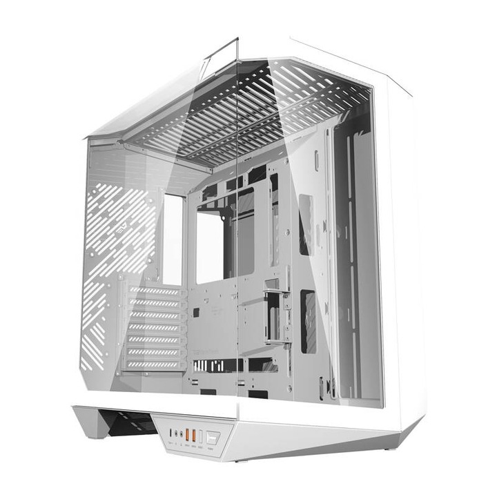 Кутия за компютър Darkflash DY470, бяла, ATX, 2x HDD, 1x SSD, 10 вентилатора