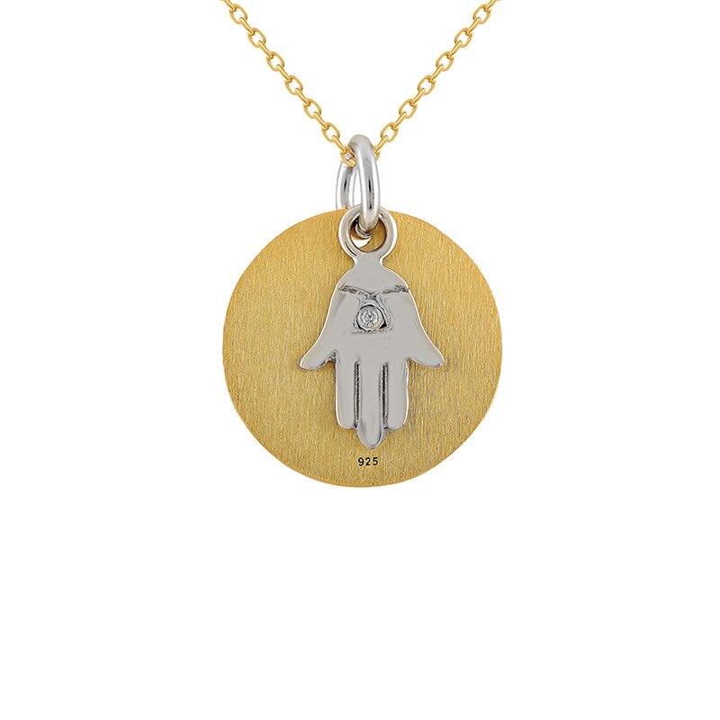 Pandantiv Hamsa cu Lant Olivess Argint 925 CZ CH460P12