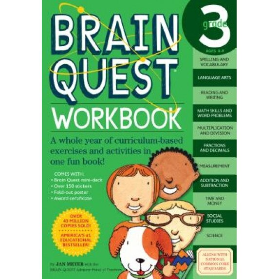 Brain Quest Grade 3 Workbook [With Stickers], Janet A. Meyer
