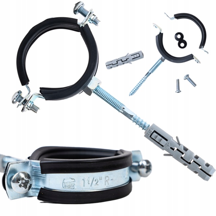 Clema metal-cauciuc 5", Goodwork, ajustabila, rezistenta, 135x140mm