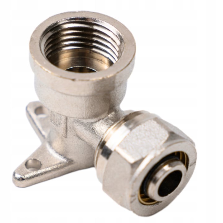 Cot de suspendare PEX 16 x 1/2" GW, Alama, Rezistent la coroziune, Argintiu