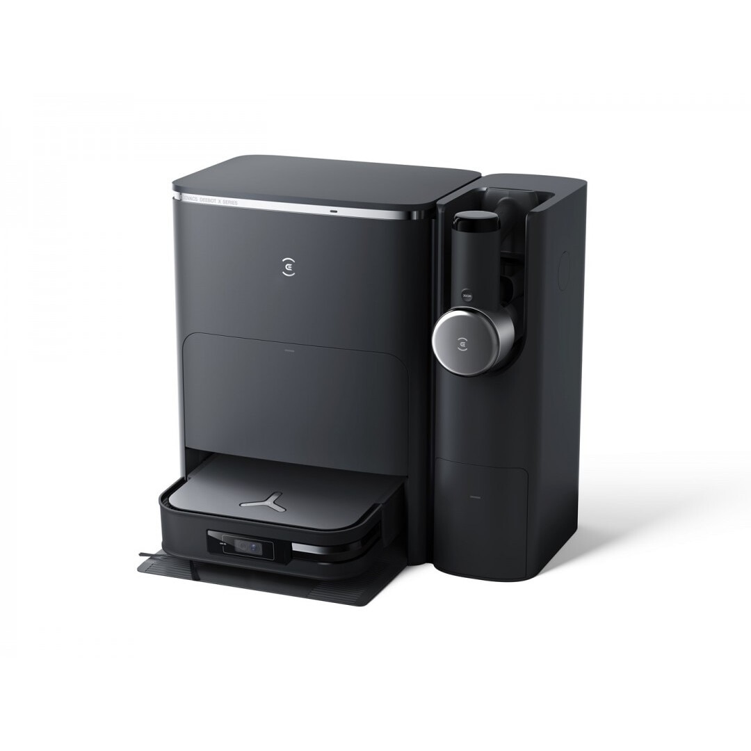 Robot aspirator Ecovacs Deebot X2 Combo, 8700 Pa, negru, 5 kg