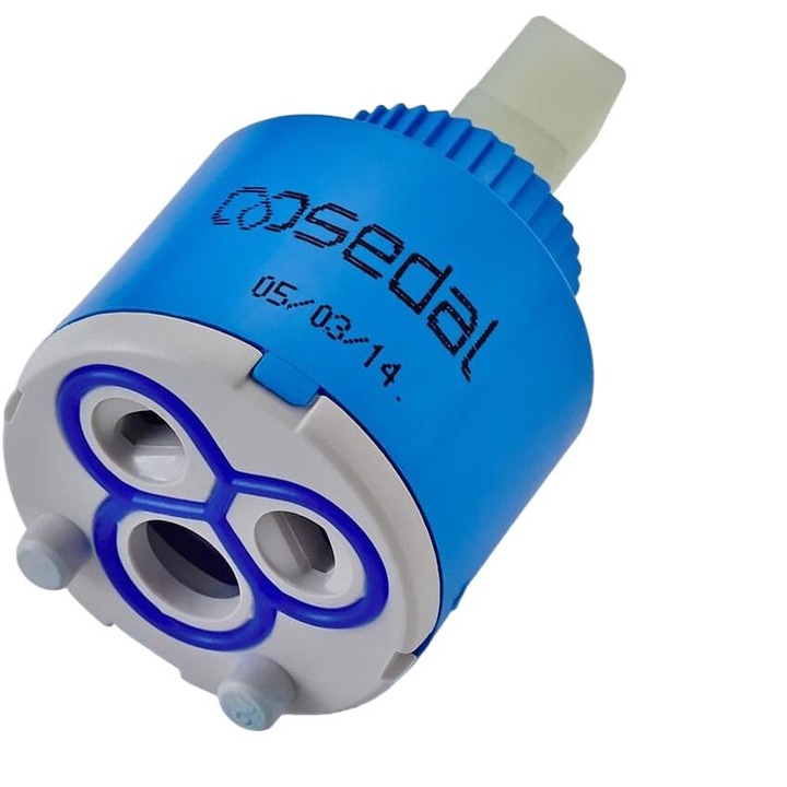 Cartus ceramic pentru baterii sanitare, 35 mm, Albastru