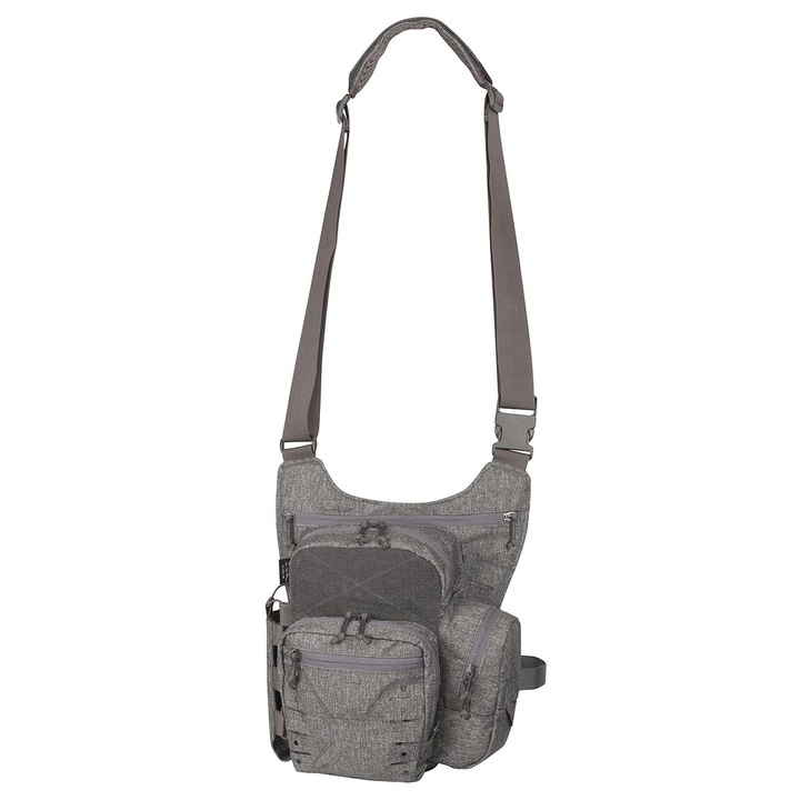 Táska, Helikon-Tex, nejlon / poliészter, 11 l, 30 x 28 x 13 cm, szürke melange