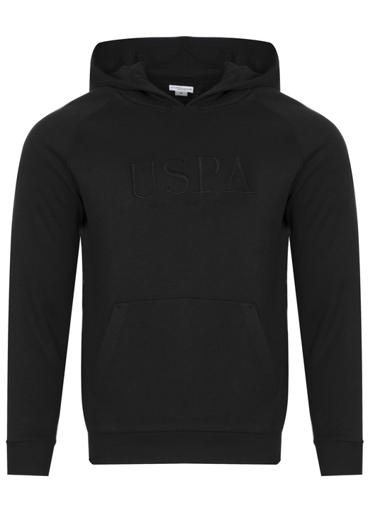 Hanorac barbati TYBA US40 162 030 002191 199, U.S Polo Assn, Bumbac/Poliester, Negru