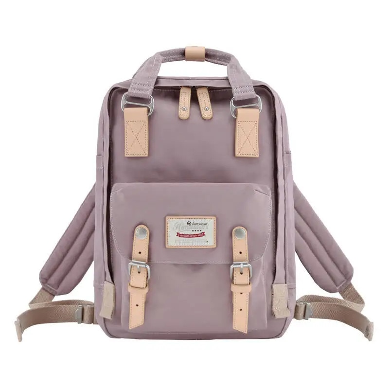 Rucsac laptop 14'', Himawari 188L, lila, 2 compartimente, 9 buzunare, 39x28x15cm