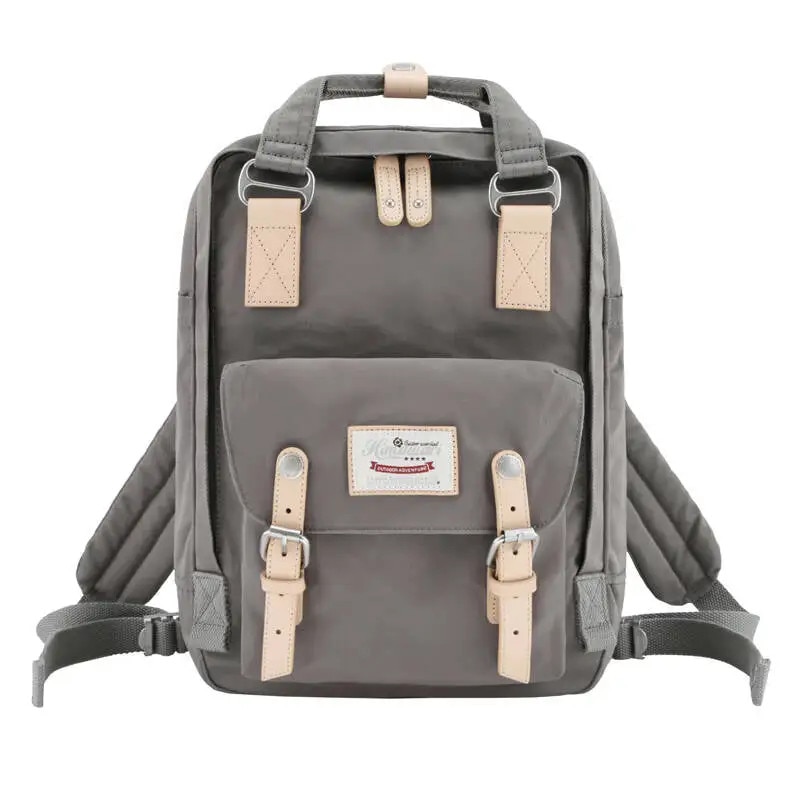 Rucsac laptop 14'', Himawari 188L, gri, 39x28x15cm, 2 compartimente, 9 buzunare