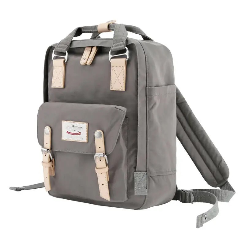 Rucsac laptop 14'', Himawari 188L, gri, 39x28x15cm, 2 compartimente, 9 buzunare