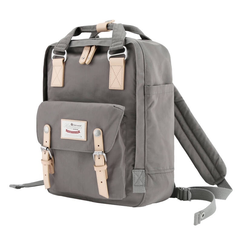 Rucsac laptop 14'', Himawari 188L, gri, 39x28x15cm, 2 compartimente, 9 buzunare