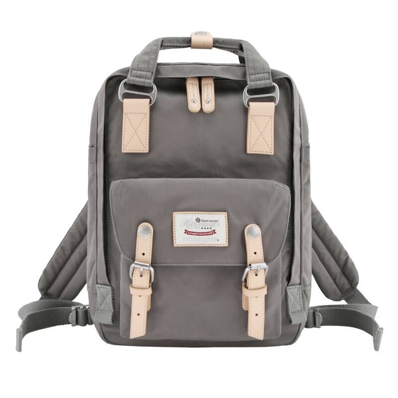 Rucsac laptop 14'', Himawari 188L, gri, 39x28x15cm, 2 compartimente, 9 buzunare