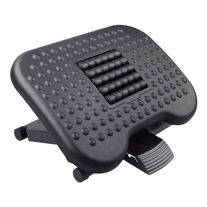 Suport ergonomic pentru picioare Huanuo HNFR4, 45.7 x 33 x 11 cm, Negru