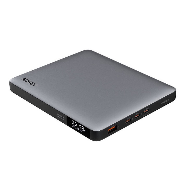 Acumulator Powerbank Aukey PB-Y44, 20000mAh, 100W PD, gri